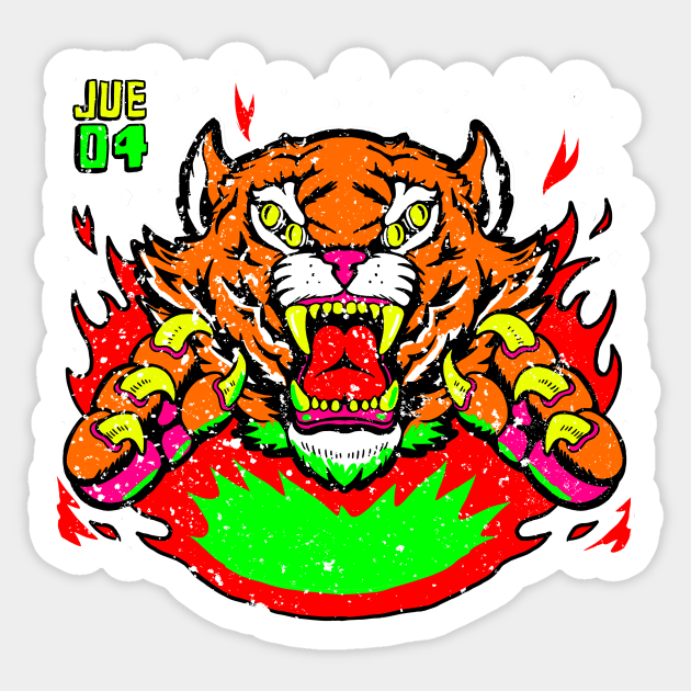 tigre chicha Sticker by Ilustronauta